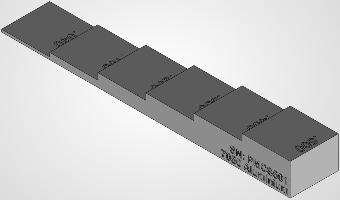 Ultrasonic Thickness Gauge Test Block